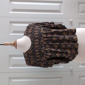 Free People Smocked Crop Top